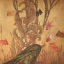 Gaston SUISSE (1896-1988) - Poissons japonais dans les Gorgones. Vers1930.